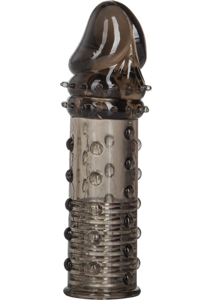 - Stretchy and comfortable extender - Adds 2/5cm to length - Textured ribbing inside and out - Discreetly enhances both length and girth - TPR Size 6.25 x 1.5/16cm x 3.75cm