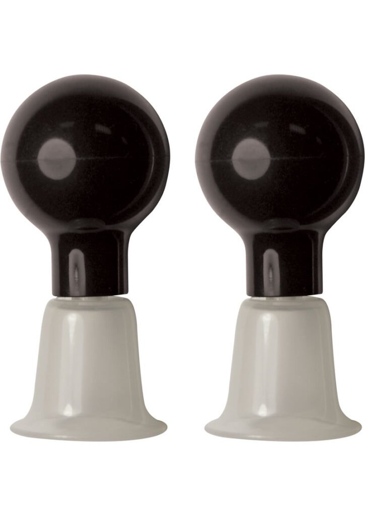 Nipple Suckers are squeezable with flanged base for extra suction. Bulb is designed to provide increased sensitivity and blood flow.