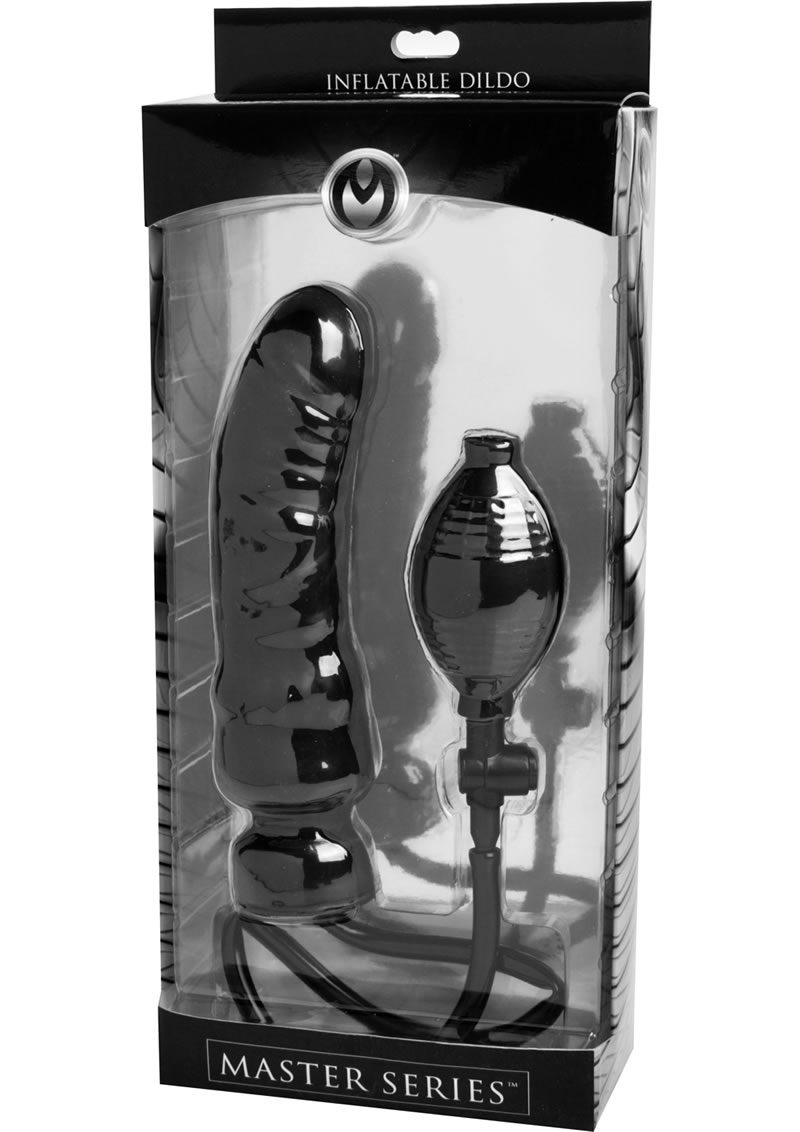 the ridged shaft and bulb base inflate and increase in girth and stiffness for a full sensation. The tip is subtly curved for G or P spot stimulation. The grenade style bulb allows you to easily control the size