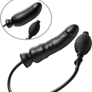 The Renegade Inflatable Dildo is designed to fulfill your naughty desires. With each squeeze of the integrated hand pump