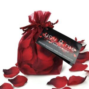 Intimate moments made even more special! Nothing says romance like roses. Sprinkle these re-usable fabric rose petals over the bed