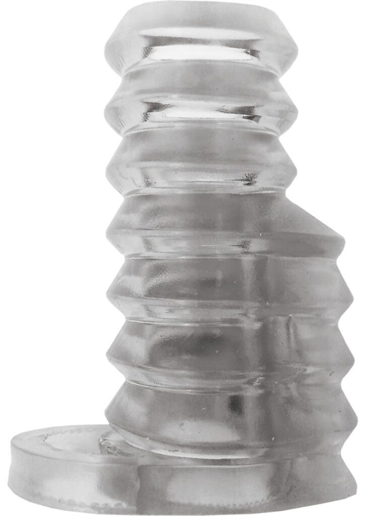 Now you and your partner can experience the Joy of a fuller THICKER member when you slide your member into into the THICK BOY Turbo Sleeve. Special ribbed design with scrotum ring will have your partner feeling your power while racing into Erotic Overdrive with the super powerful TURBO MOTOR! Features:  PHTHALATES FREE POWER BULLET (Batteries Included) SUPER-STRETCH DUAL GRIP BANDS ONE SIZE FITS ALL PROMOTES INTENSE PLEASURE WATERPROOF