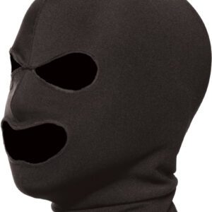 This devious disguise is designed to be comfortable and stretch completely over the head. This lightweight hood features an opening for both the eyes and both and will not hamper breathing or limit eyesight. The exposed mouth leaves open all kinds of naughty possibilities