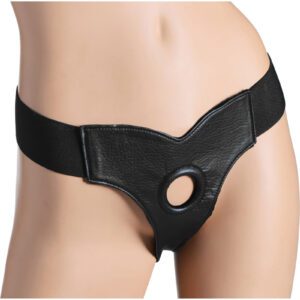 With a wide elastic band and rear support panel