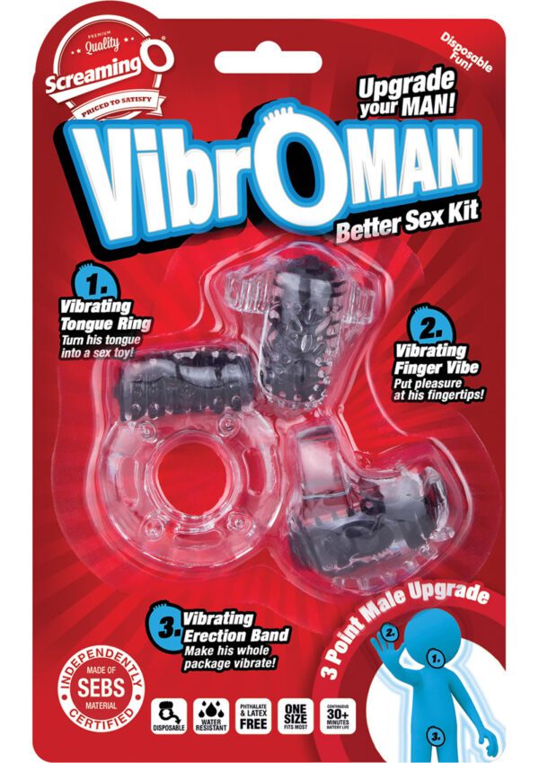 tickle and massage every erogenous zone  especially the clitoris to help orgasms come easier during intercourse! And the vibrating ring makes his whole package vibrate thanks to a super-stretchy ring that fits comfortably around his penis and testicles. When worn with the motor sitting on top