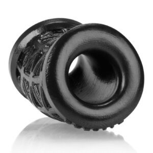 MORPH is a thick squishy tube of pure silicone designed to stretch your sack low. The soft material and curve shape morph to fit your nuts and cling to you like a second skin.Info:Made in USA Pure Platinum Cure Silicone Lube safe: water-based (recommended)