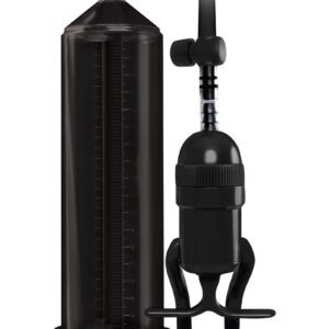 The Renegade Bolero Pump is a sleek penis pump that is designed to get him harder than ever before. The intense design enables one-handed pumping and provides powerful suction for a lasting performance. It also features a measuring ruler on the pump so the user can track his progress. The design has a 22 cm (9 inch) long industrial grade acrylic pumping cylinder