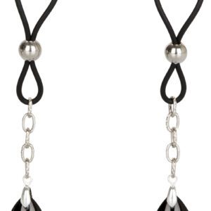 - Includes 2 fully adjustable nipple adornments - Soft and comfortable cinch design - Non-piercing