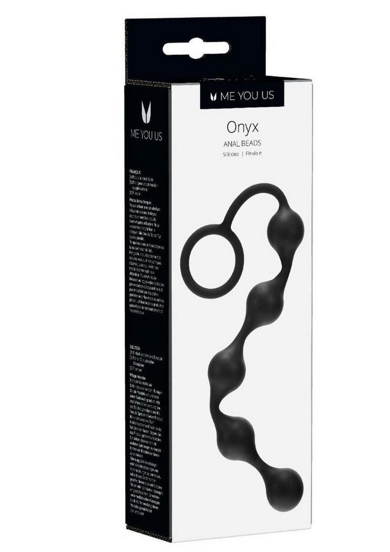 ME YOU US Onyx Silicone Anal Beads - Black - Image 2