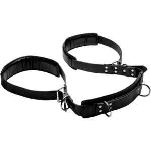 Explore the depths of your lover! This attractive PU leather sling was designed so that you can go deeper for more pleasure between you and your partner! Padded behind the neck and at the thighs for comfort