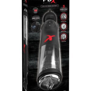 so you can experience the ultimate hands-free pleasure experience! The innovative Deluxe Mega-Bator combines hands-free rotation and thrusting that can be enjoyed in 10 unique patterns for completely customizable masturbation sessions.Enjoy the best of both worlds! Intense rotation combined with powerful piston-action thrusting - the innovative hands-free Deluxe Mega-Bator spins and thrusts you to explosive pleasure! With 3 interchangeable pleasure toppers you can enjoy a snug pussy