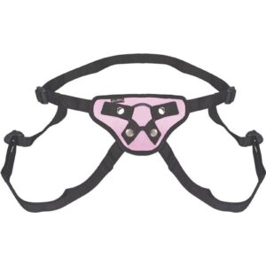 Give your partner the pleasure they want and deserve with the Lux Fetish Pink PVC Strap-On. Features a comfortable