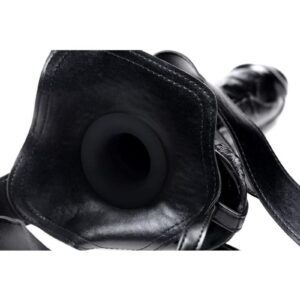 with its thick sides and rigid shaft. Now you can penetrate your partner with or without an erection! The unisex design and adjustable fit allows for endless partnering possibilities. The heavy-duty harness has sturdy