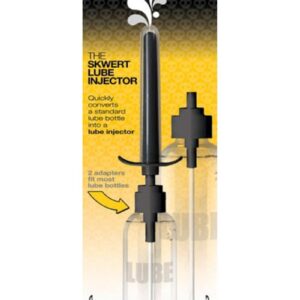 the Lube Injector makes deep lubrication easy. The 4andrdquo; (10cm) interchangeable plastic or comes with a small and large lube bottle cap. The or has comfortable finger pump holds