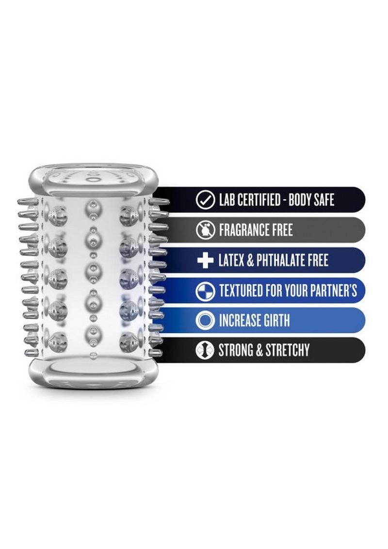 and stays in place. Measures 2 Length x 1.4 Width. Comfortably stretches up to 3 Wide. Maximum stretch to 5 Width. Lab tested body safe. Silicone