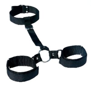 Heavy-duty nylon webbing collar to cuffs set   Quick easy on and off adjustable