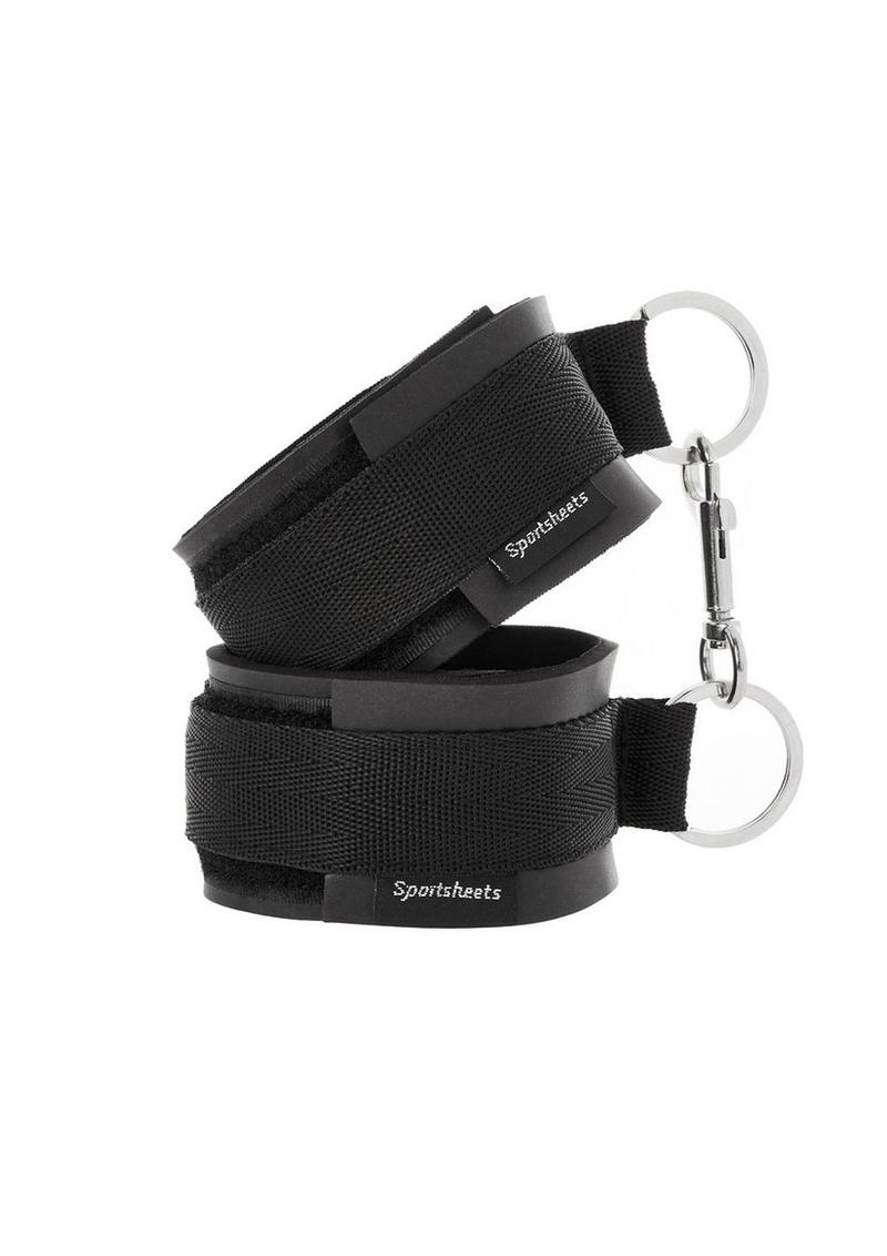 Sportsheets Sports Cuffs - Black - Image 4