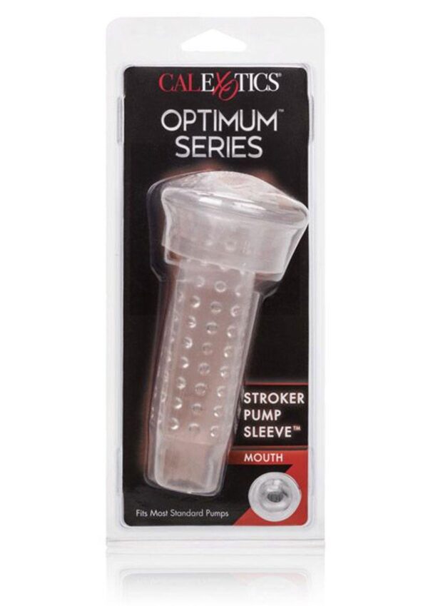 Optimum Series Stroker Pump Sleeve Masturbator - Mouth - Clear - Image 2