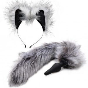 You will both be howling in pleasure when you get wild with these exciting accessories. Transform into a sexy beast for your partner with this flirtatious set of ears and a tail plug. The ultra soft and fluffy faux fur is so irresistible that your lover will not be able to keep their hands off of you. The tapered plug is smooth and narrow for an easy and comfortable ion. Made of premium silicone