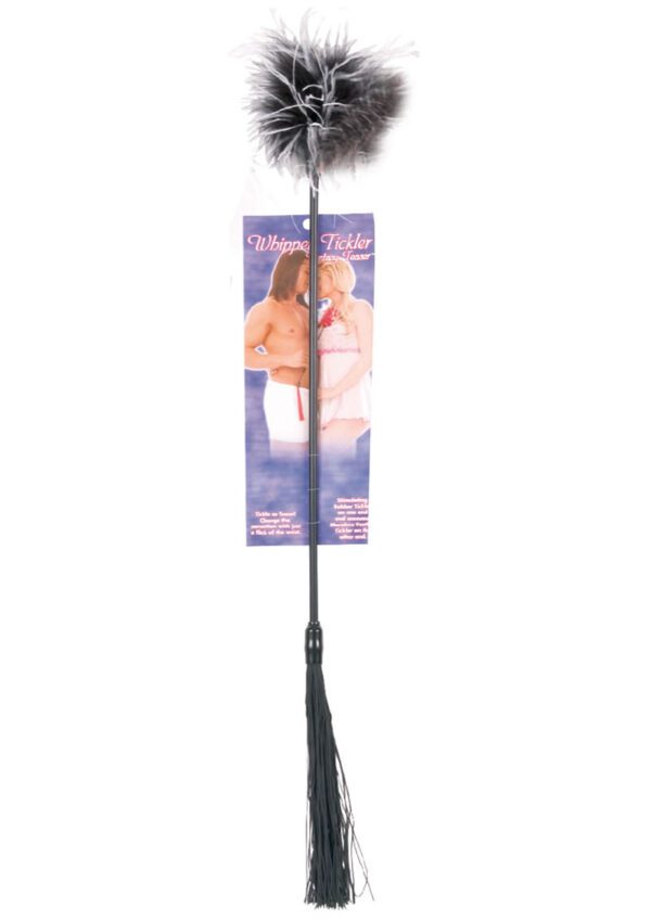 and sensuous marabou feather tickler on the other!