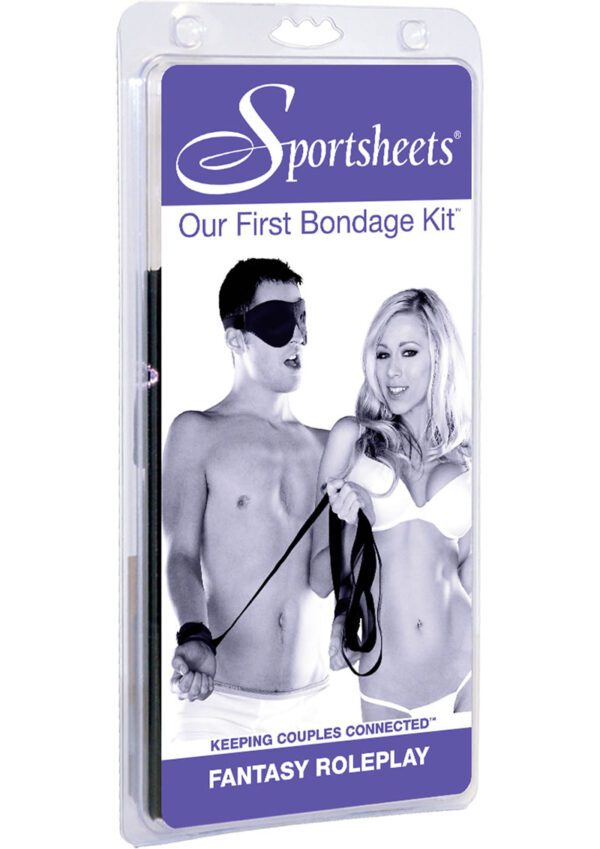 seductive restraint kit that will make the night sizzle without any risk. This sexy all-in-one kit will allow you and your partner to explore light bondage in a fun way. Flirt is the leader in playful bedroom fun and this kit is exactly what lovers need for playful fun. These cuffs and blindfold use velcro attachments so being tied up is still completely voluntary. Of course with all of the wonderful sensations you won`t want to escape your lover`s grasp anyway. This kit includes a blindfold and 4 wrist and ankle tie-up cuffs with extensions. These allow you to tie the cuffs to the bedposts.