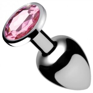 Spark your desire for decadent anal play with this beautiful Booty Sparks plug! Featuring a smooth metal finish in lightweight aluminum