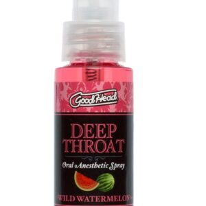 Go down easier. GoodHead Deep Throat Spray mildly numbs the back of the throat and suppresses the gag reflex to allow deep oral penetration without discomfort. This functional