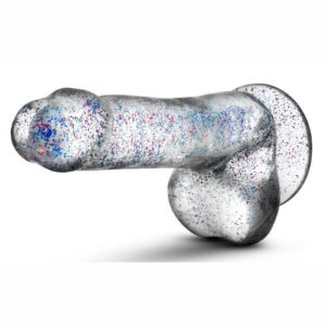 The Naturally Yours 6 Inch Glitter Cock is NOT another boring dildo. It`s crystal like shimmering shaft is adorable and sweet.. The Glitter Cock`s 4.5 inches of soft able shaft fills you up comfortably. It`s the perfect body safe sex toy for foreplay