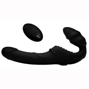 With a push of the button on the remote control