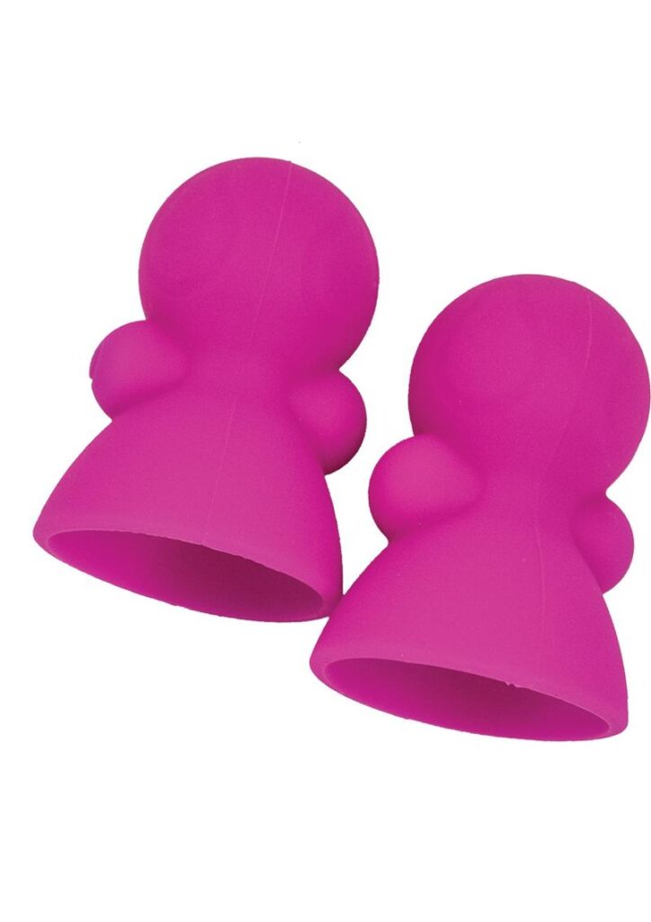 -  Fits all nipple sizes  -  Hands free nipple teasing  -  Powerful vibration  -  Squeeze bulb