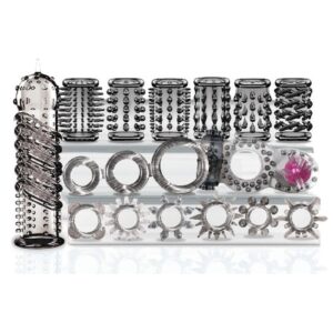 Take an advanced course in intercourse with this hot C-Ring and C-Sleeve set! From the bold full C-Sleeve that includes ribs