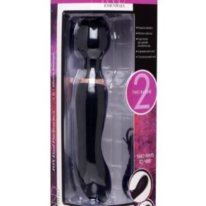and a deliciously curved silky smooth vibrating handle for a wider contact area and penetration possibilities!Massage and relax with the powerful vibration of the dual motors  the motors on both end can be operated simultaneously