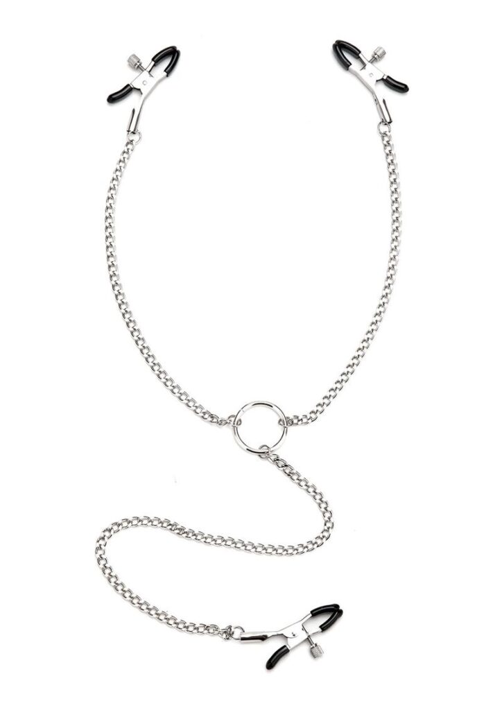 Be dressed to thrill with this kinky body jewelry set that excites both the wearer and the lucky partner. Whether worn to turn up the kink during solo or couples play