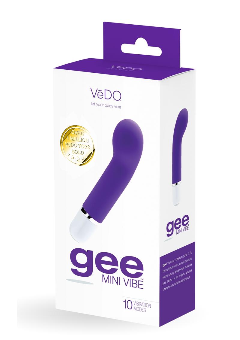 VeDO Gee Silicone Mini Vibrator - Into You Indigo - Image 2