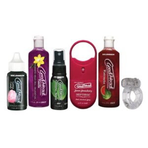 GoodHead makes oral better for both the giver and receiver. This pack includes everything you need for whatever mood strikes