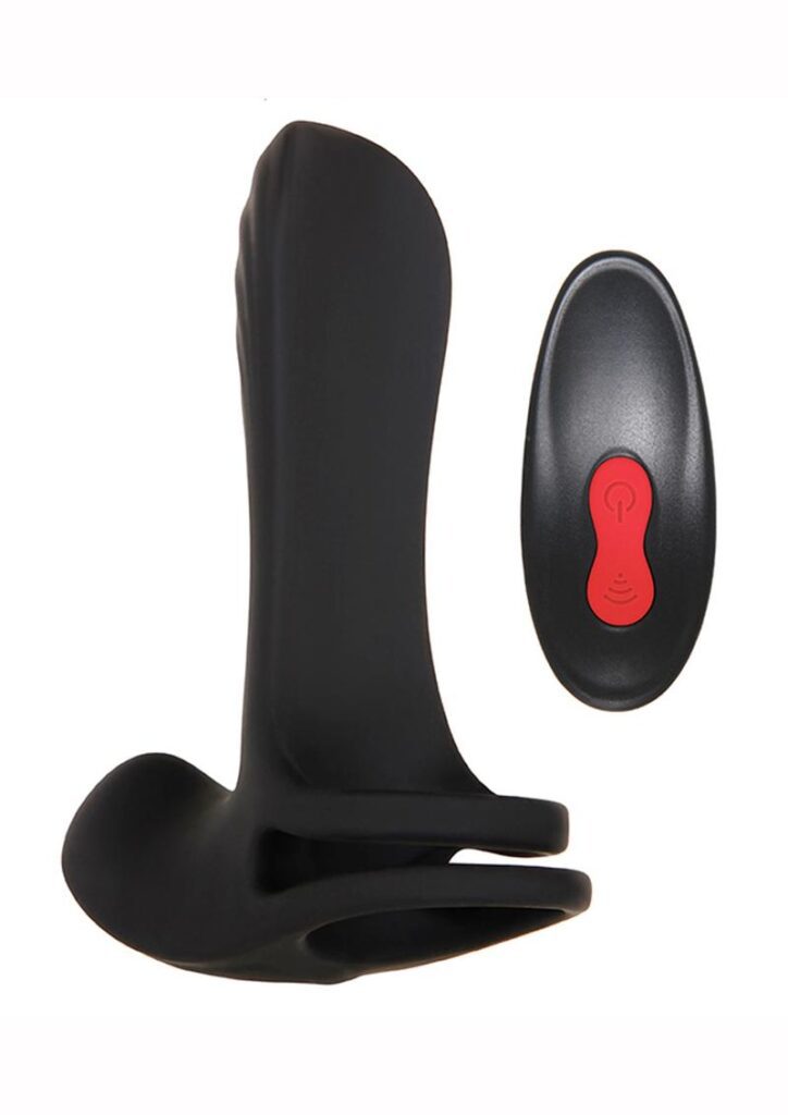 Get bigger and buzzier with the size-augmenting power of this unique vibrating penis enhancer thatandrsquo;s great for couples play. Two soft and stretchy loops rein in the balls and penis while the penis is supported along the top