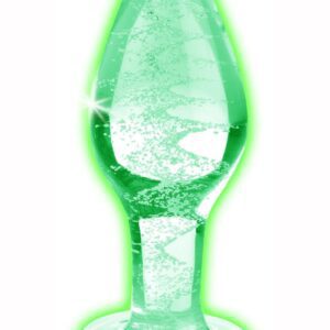 Make your booty glow with this glow-in-the-dark anal plug! These luminous butt plugs feature a swirling pattern of green to light up your backdoor during your nocturnal activities