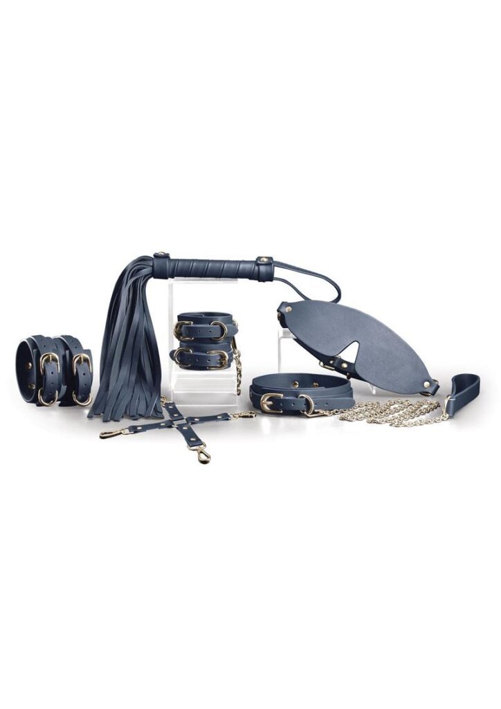 Bondage Couture brings your BDSM roleplaying fantasies to life with an all-in-one 6-piece kit of top-quality restraints and accessories