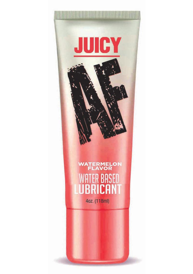 watermelon flavored. Make sex even better with a little glide!JUICY AF will make your intimate encounters more luscious. This water-based lubricant effortlessly enhances the pleasures of intimacy.