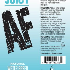 New to our popular AF line of products JUICY AF LUBE! In a 2oz tube