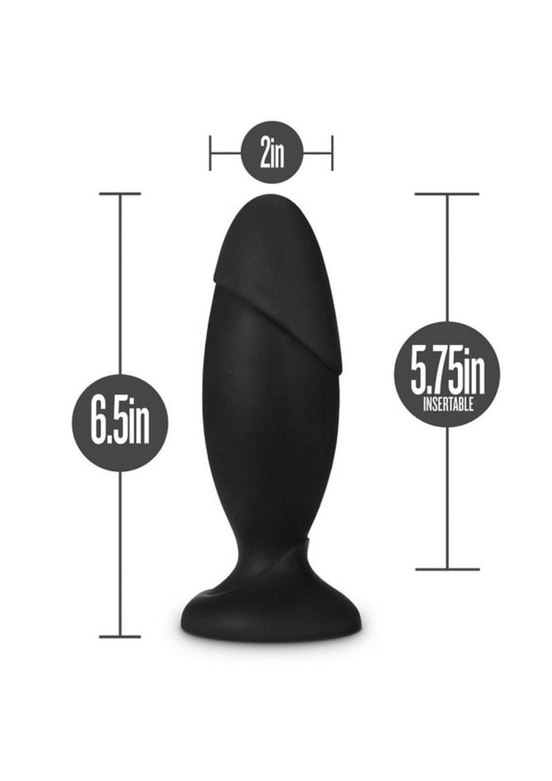 Anal Adventures Platinum Silicone Rocket Plug - Black - Image 4