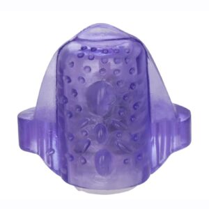 Vibrating tongue teasers. Stretchy and comfortable vibrating tongue teaser. Slip onto your tongue for enhanced oral play. Body-safe material. Batteries included.