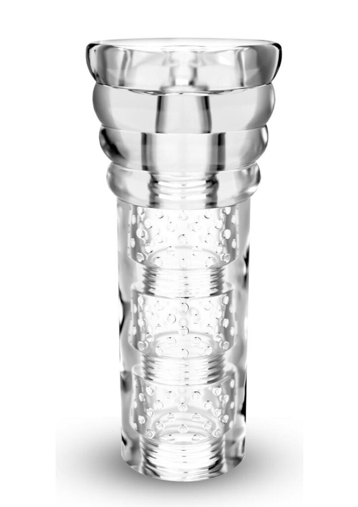 The M for Men All Nighter is loaded with fun! This stroker is self-lubricating. Add a little water or saliva