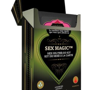 Sexy pocket-sized kit with everything for a quickie anytime