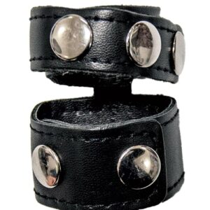 The Ballgear Cock Strap and Ball Stretcher features dual rings