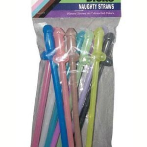 All Dicks Naughty Straws (11 per pack) - Rainbow