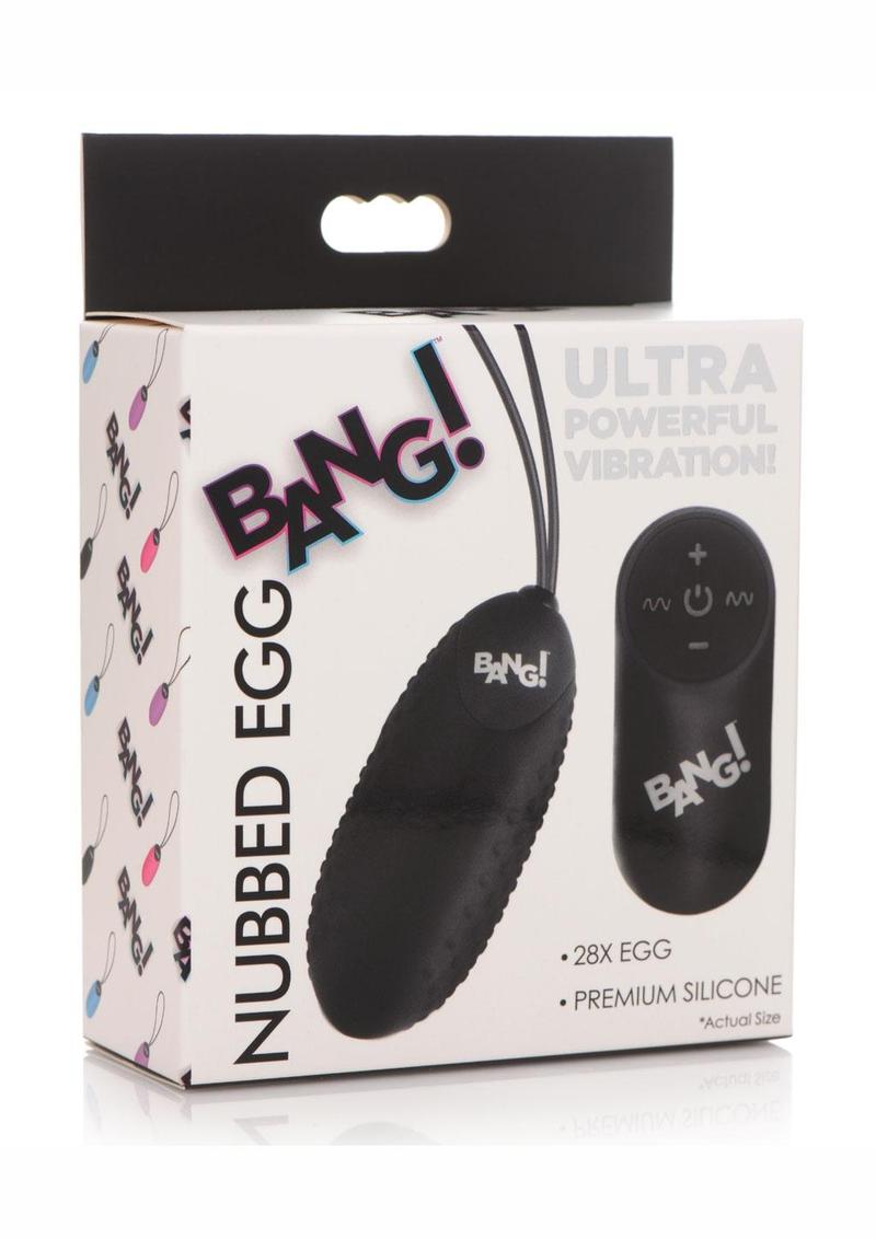 premium silicone is phthalate-free and body safe to use.Use the battery operated remote control to switch between 4 speeds and 7 patterns of powerful vibration while the egg rumbles inside!Recharge the egg using the USB cable provided by pressing the pin into the dimple on the side.Made with waterproofing materials