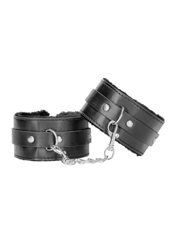 The OUCH! Plush ankle cuffs have been designed with comfort in mind while being tied up in your play! The cuffs have a furry lining