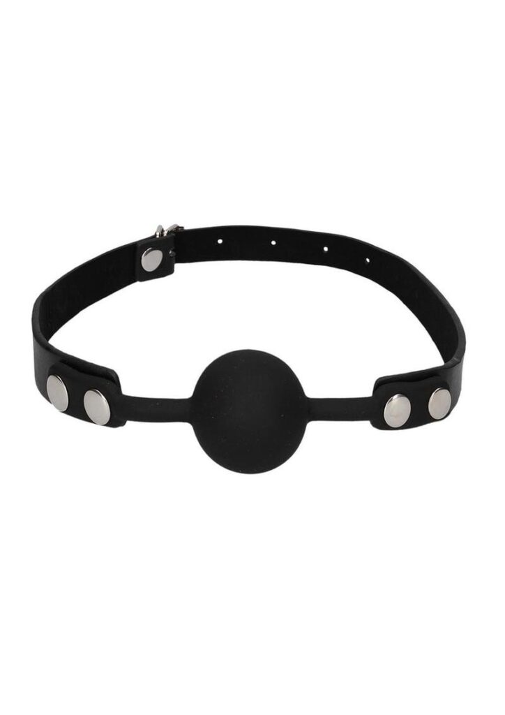You love a naughty game? Keep you lover quiet with this distinctive ball gag. This gag has quality leather straps with elegant stitching down the length of the straps. The strap has 8 holes to adjust the length. One size fits all. Use this toy on its own