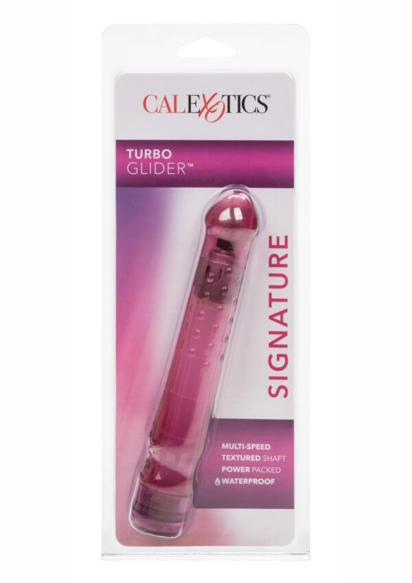 powerful 6.5 inch waterproof massager with stimulating nodules is perfect for fun in and out of the water. This vibe gets its power from a turbine in the head. See through design makes this vibe fun to watch as its propeller spins!